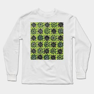 Retro Outer Space 1950s, 1960s pattern Long Sleeve T-Shirt